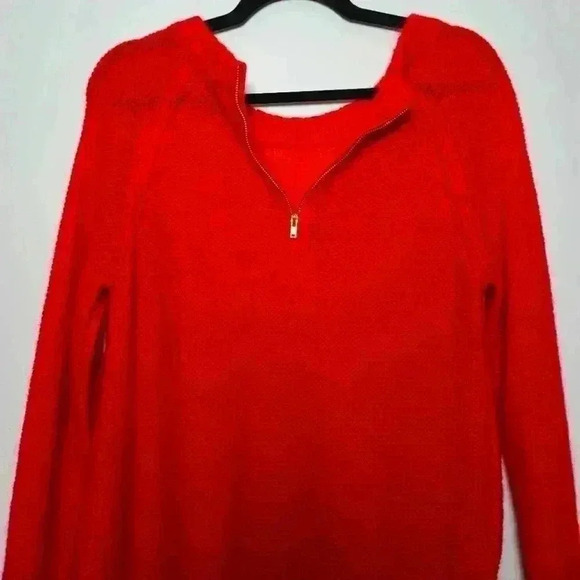 H&M Bright Red Medium Knit Sweater Size Small EUC - Picture 7 of 7